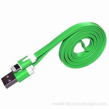 Lightning 8-pin Noodle Flat USB Cable for iPhone 5/5S/5C/iPad Mini/Nano/New iPad